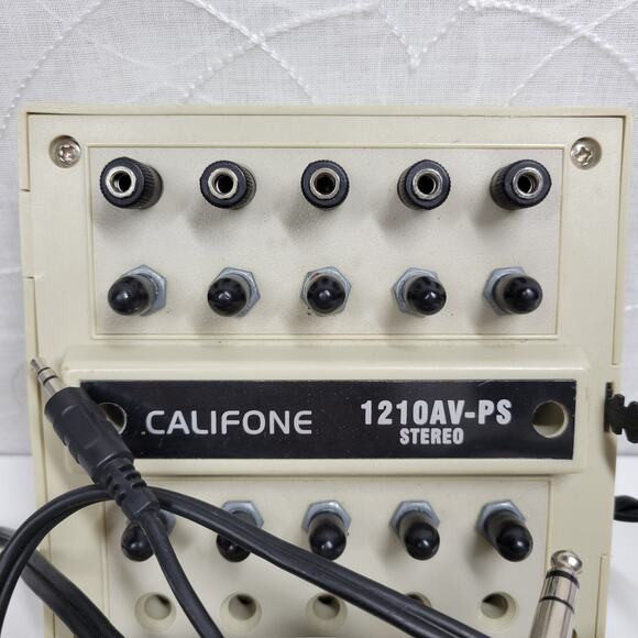 Califone Position Stereo Junction Jackbox 1210AV-PS White Portable - Picture 13 of 16